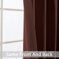 Novo design de cortinas blackout castanho chocolate